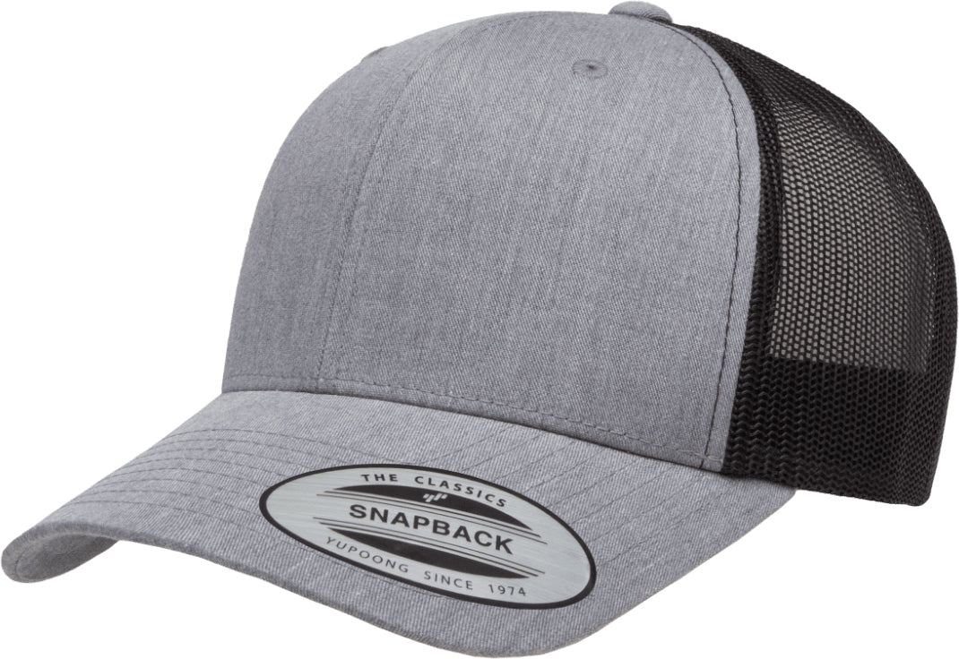 Flexfit Retro Trucker 2-Tone – Gråmelert/Sort