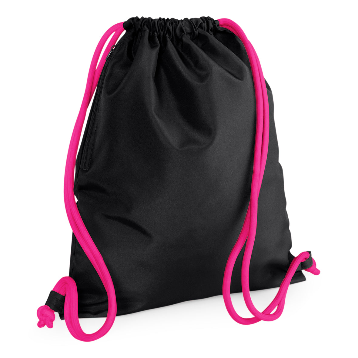 BagBase Icon Gymsac – Black/Fuchsia