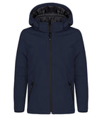 Clique Padded Hoody Softshell – junior – Mørk marineblå – forside