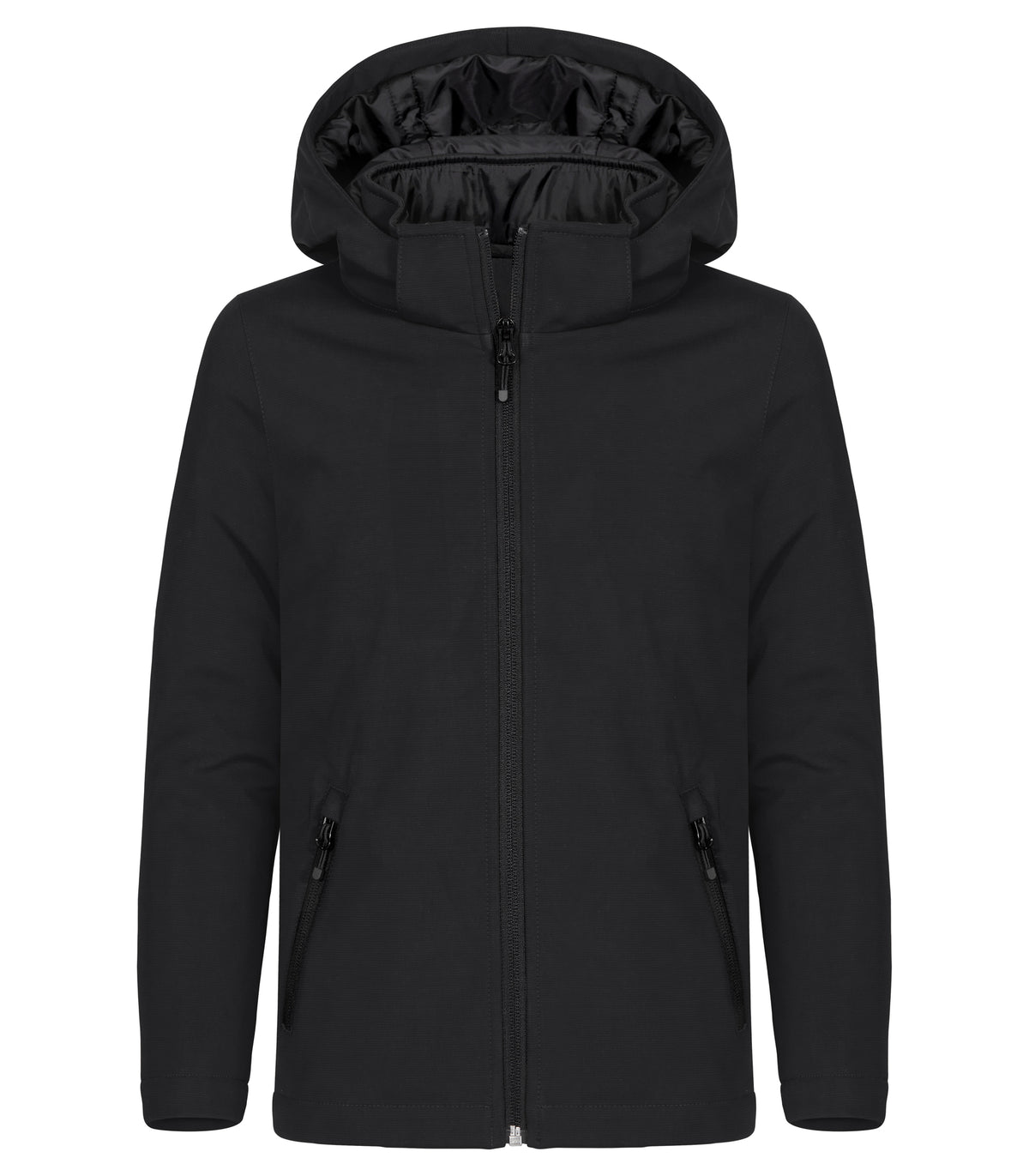 Clique Padded Hoody Softshell – junior – Svart – forside