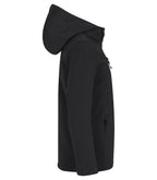 Clique Padded Hoody Softshell – junior – Svart – høyre side