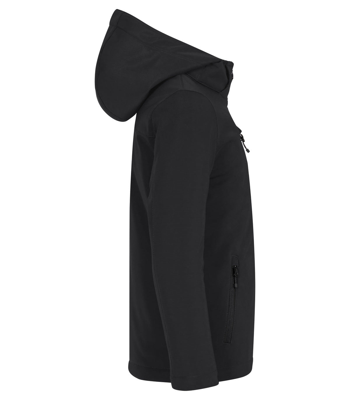 Clique Padded Hoody Softshell – junior – Svart – høyre side