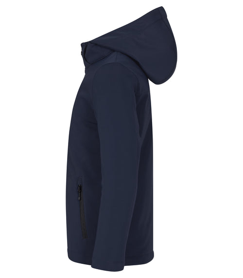 Clique Padded Hoody Softshell – junior – Mørk marineblå – venstre side