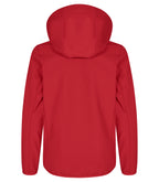 Clique Classic Softshell Jacket – junior – Rød – bakside