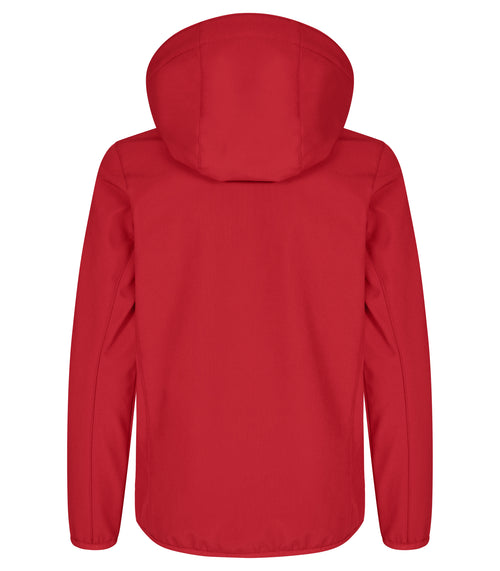 Clique Classic Softshell Jacket – junior – Rød – bakside