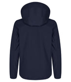 Clique Classic Softshell Jacket – junior – Mørk marineblå – bakside