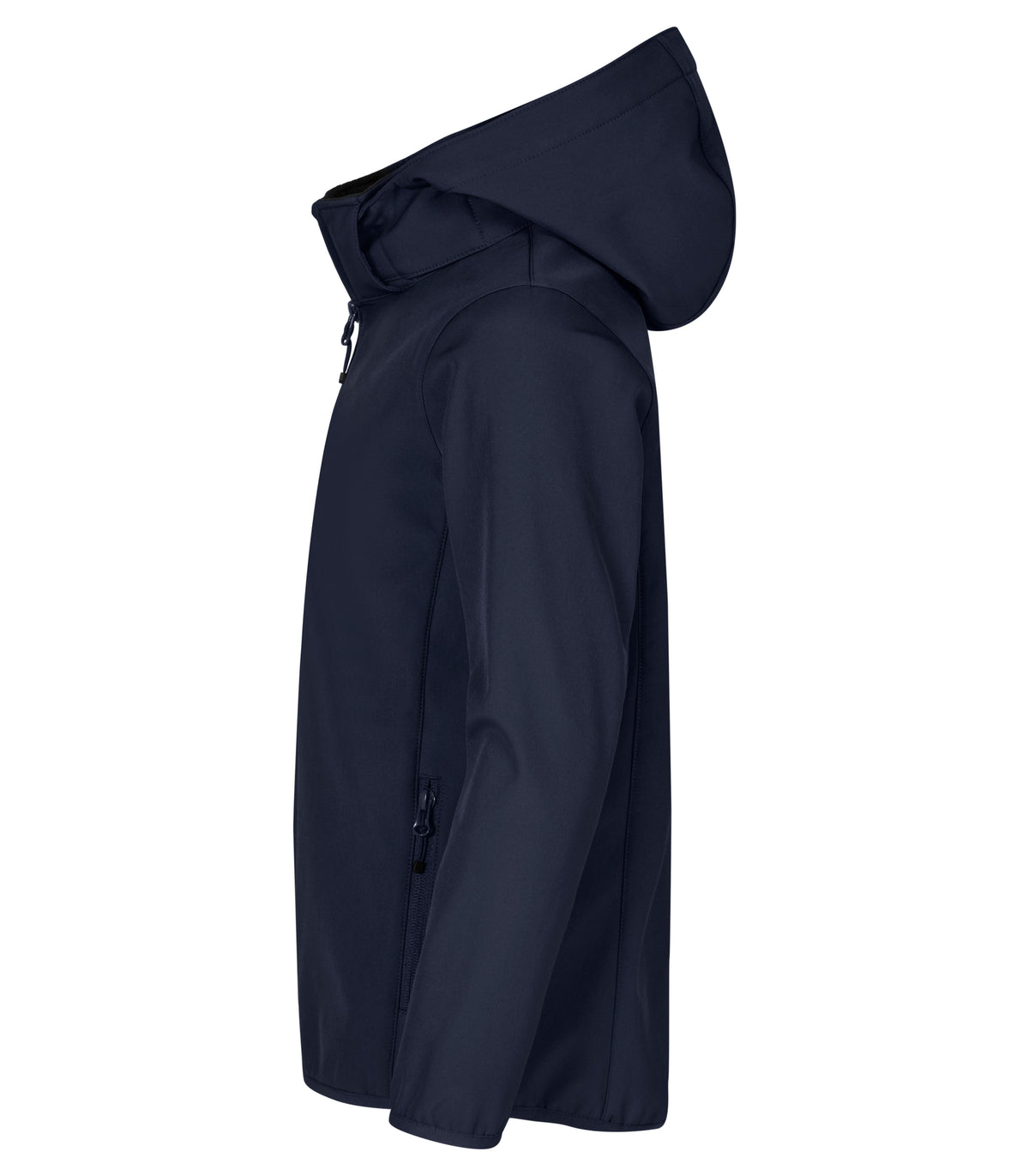 Clique Classic Softshell Jacket – junior – Mørk marineblå – venstre side