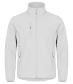 Clique Classic Softshell Jacket – Hvit – forside