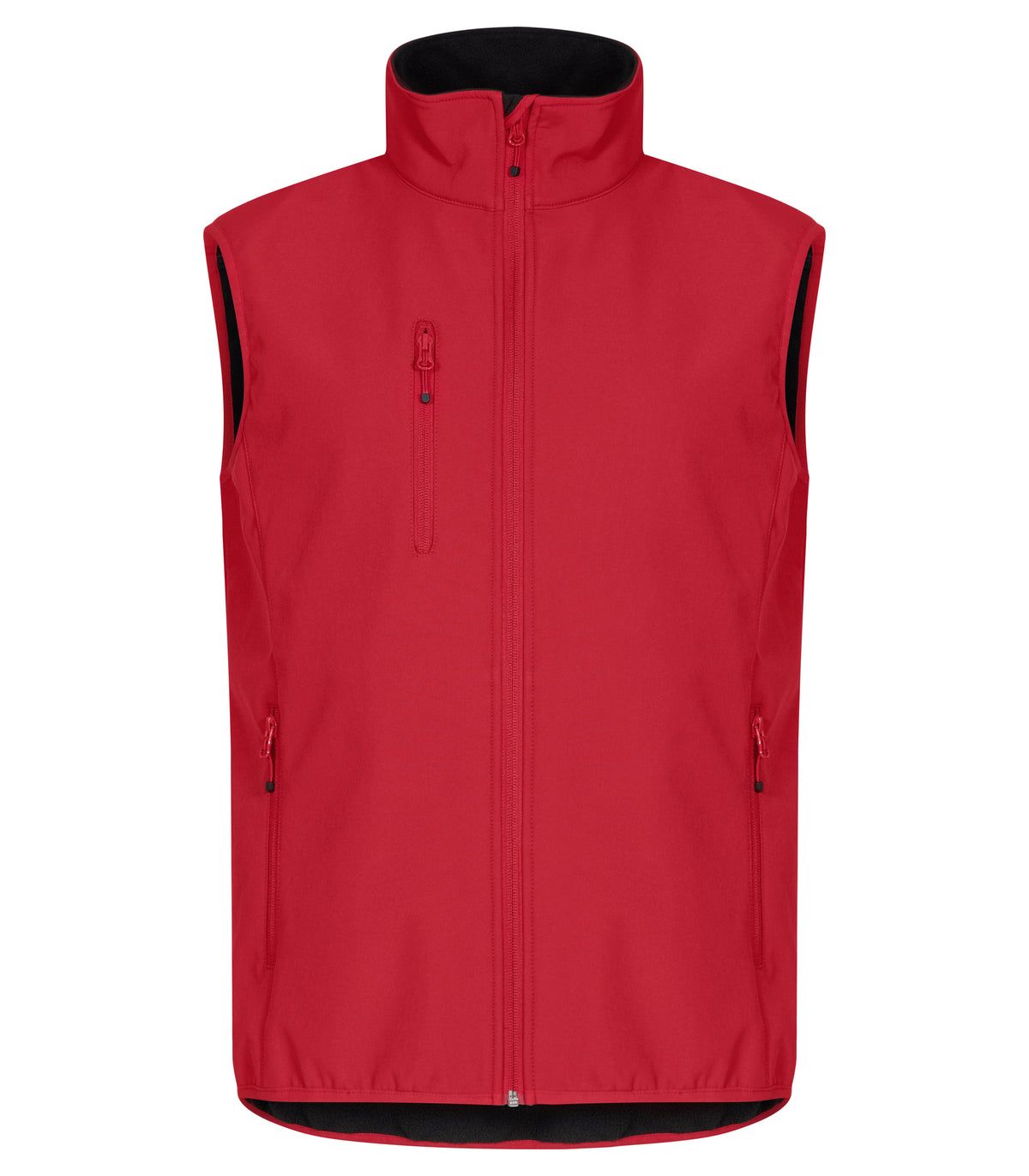 Clique Classic Softshell Vest – Rød – forside