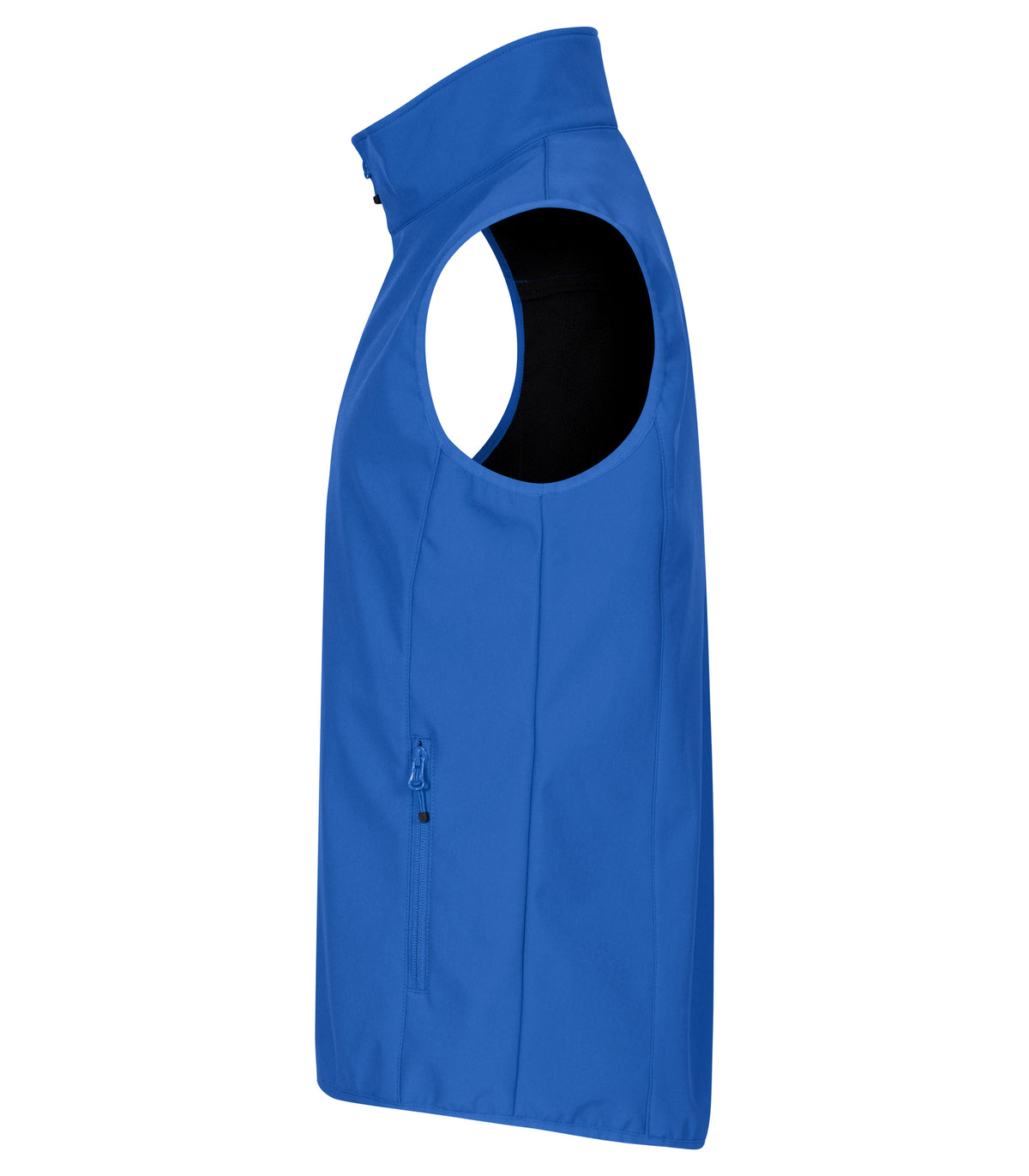 Clique Classic Softshell Vest – Kongeblå – venstre side