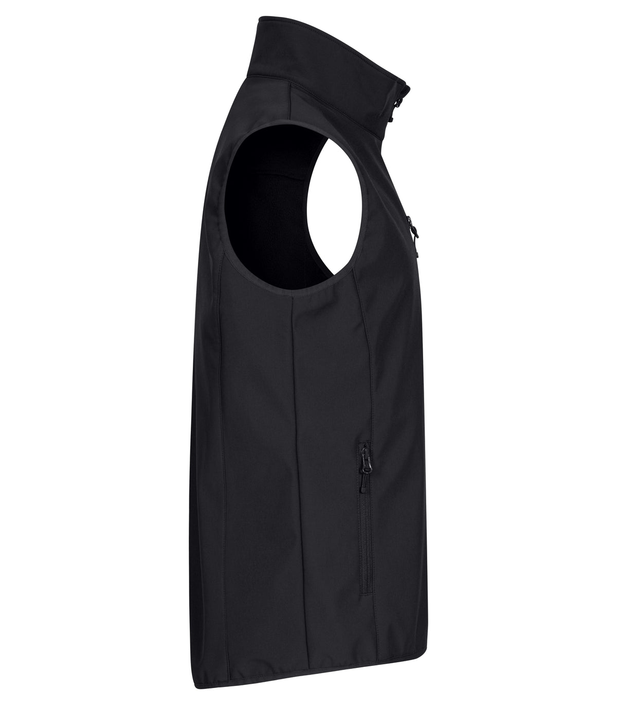 Clique Classic Softshell Vest – Svart – høyre side