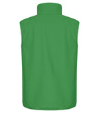 Clique Classic Softshell Vest – Eplegrønn – bakside