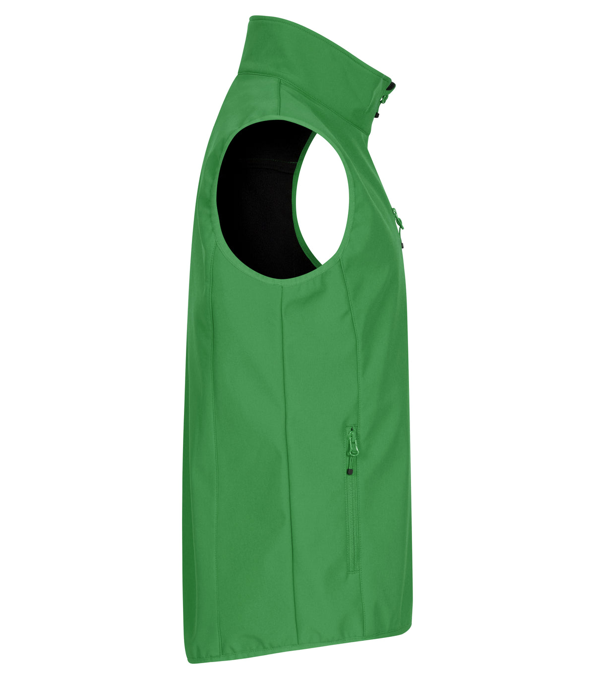 Clique Classic Softshell Vest – Eplegrønn – høyre side