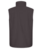 Clique Classic Softshell Vest – Mørk grå – bakside