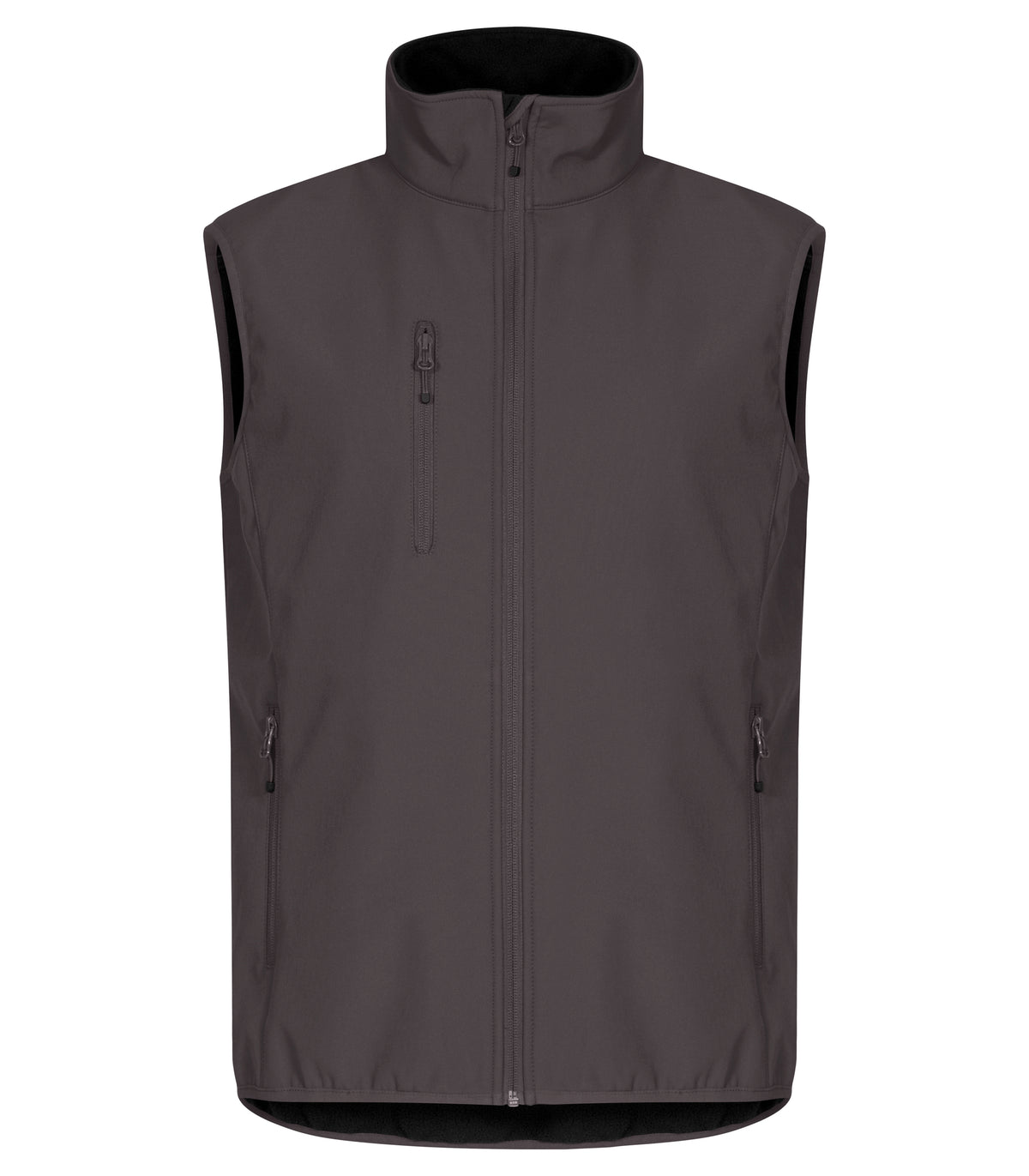 Clique Classic Softshell Vest – Mørk grå – forside