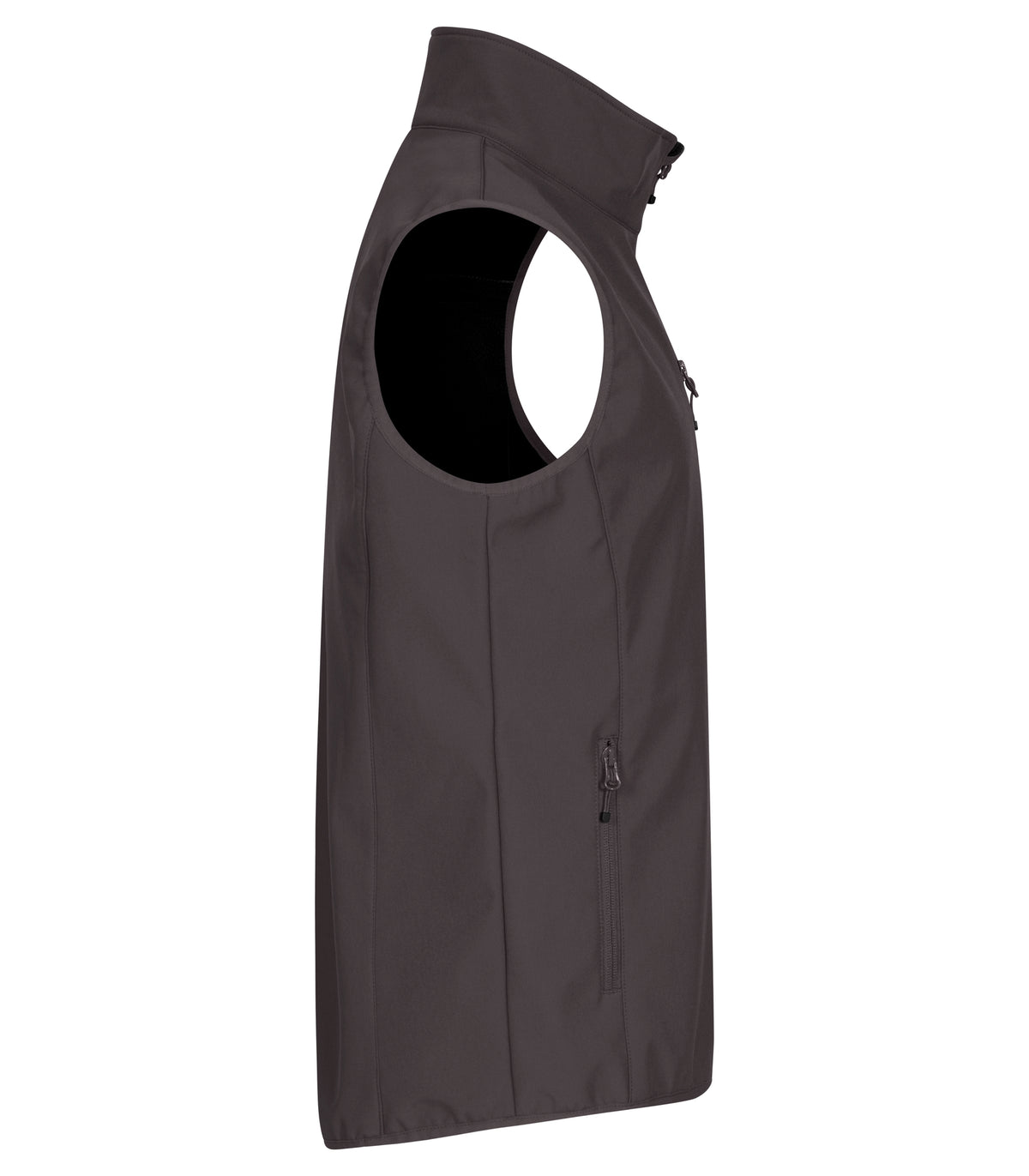 Clique Classic Softshell Vest – Mørk grå – høyre side