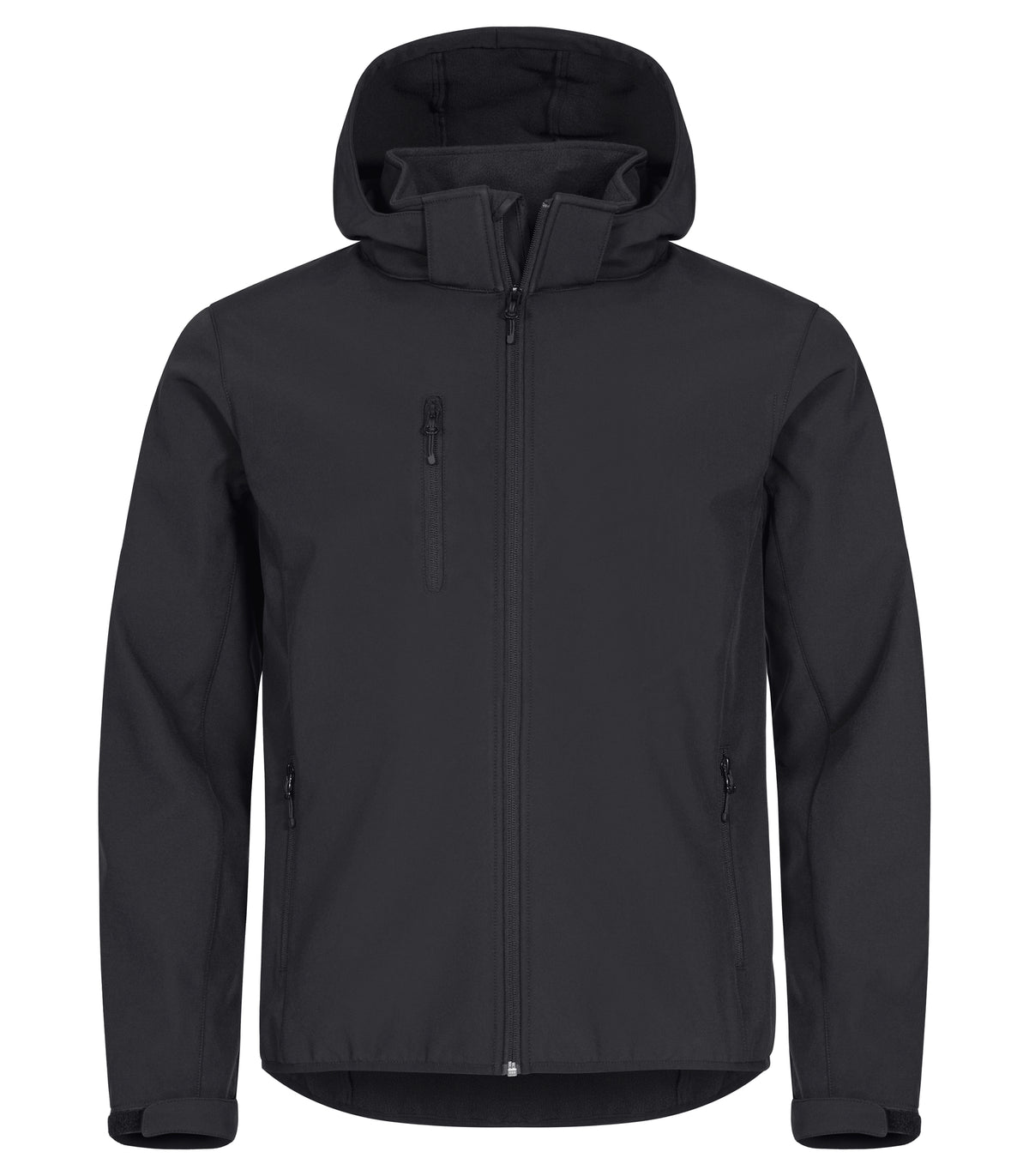 Clique Classic Softshell Hoody – Svart – forside