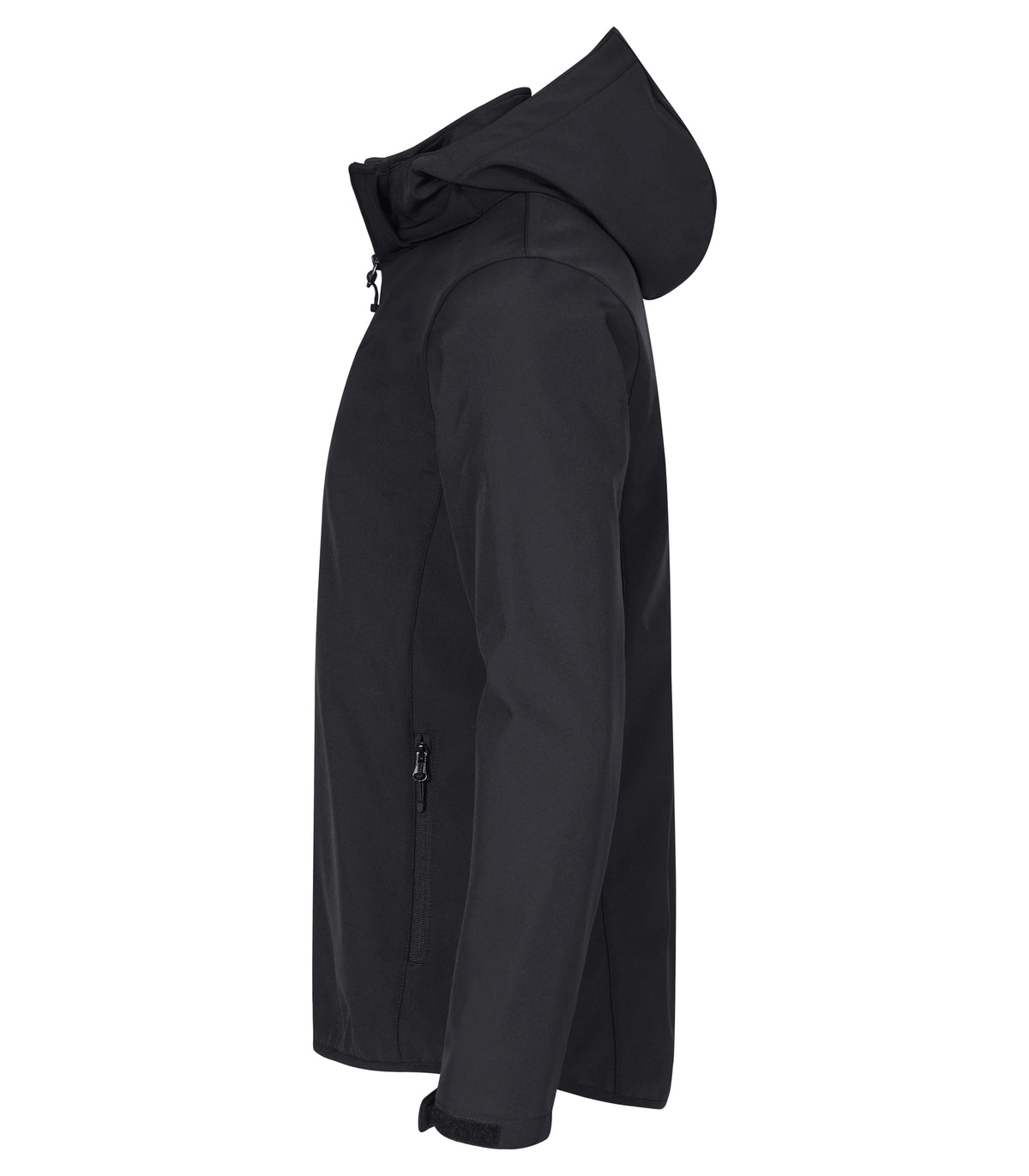 Clique Classic Softshell Hoody – Svart – venstre side