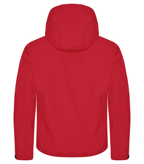 Clique Classic Softshell Hoody – Rød – bakside