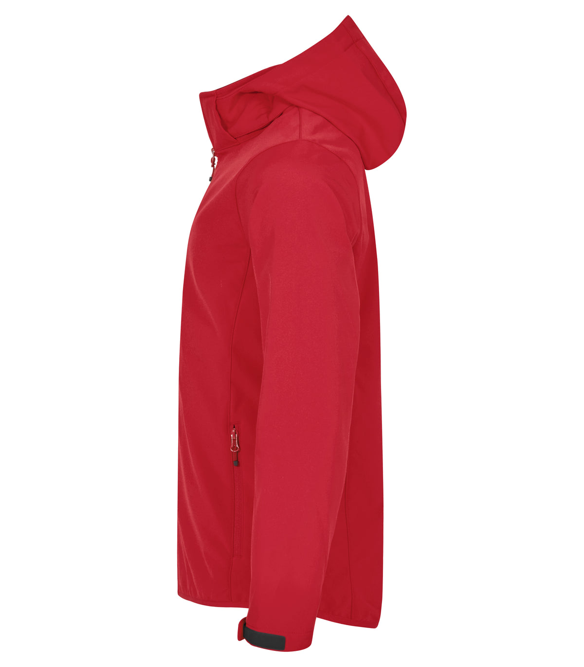 Clique Classic Softshell Hoody – Rød – venstre side