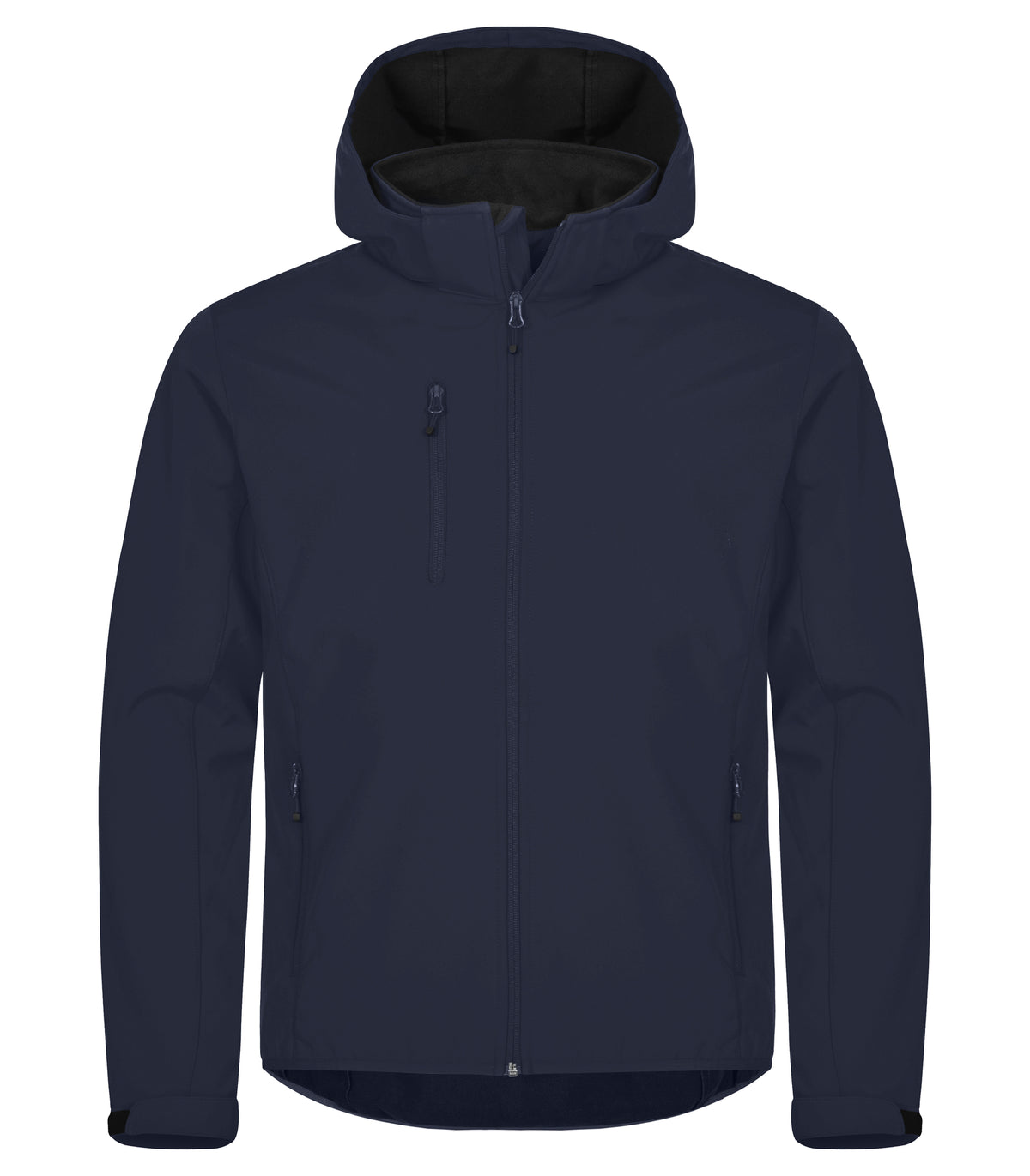 Clique Classic Softshell Hoody – Mørk marineblå – forside