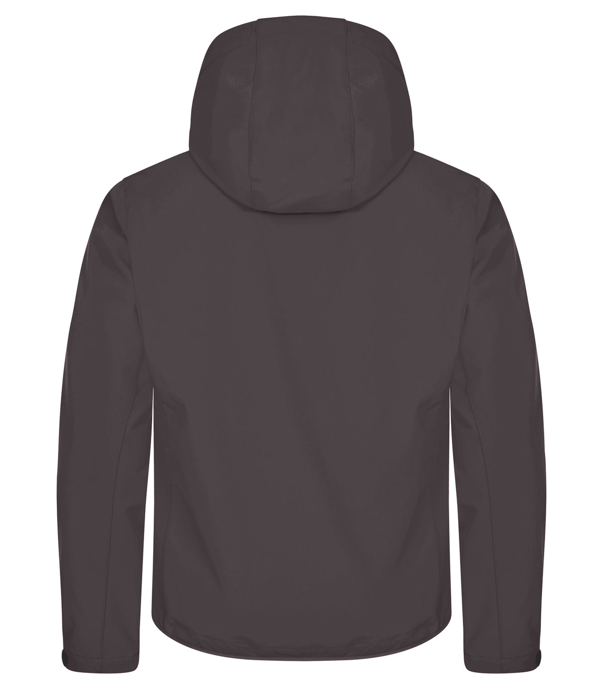Clique Classic Softshell Hoody – Mørk grå – bakside