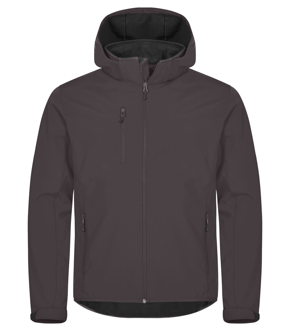 Clique Classic Softshell Hoody – Mørk grå – forside
