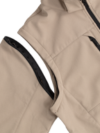 Clique Classic Softshell 2 in 1 – Sand – detalj