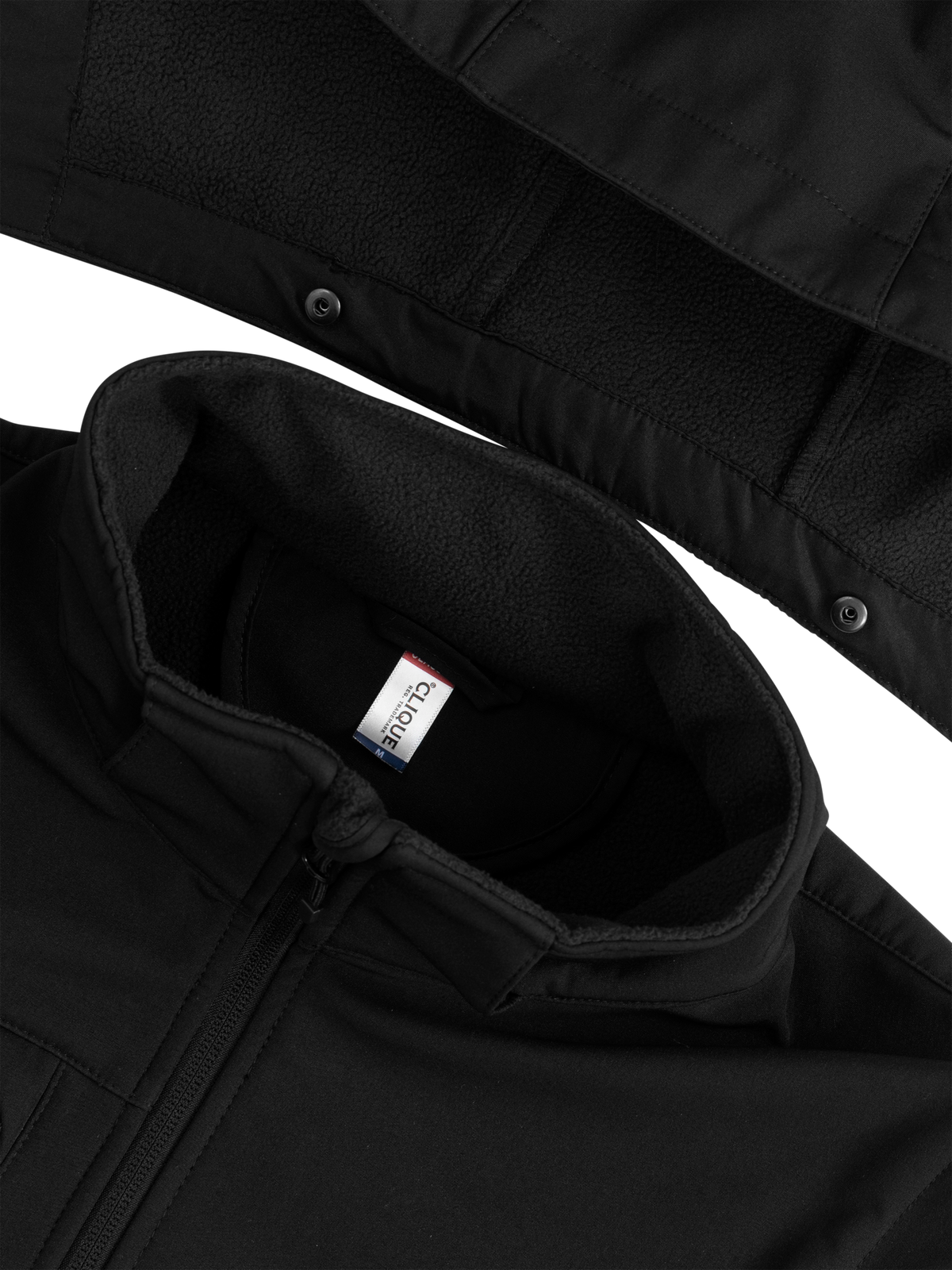 Clique Classic Softshell 2 in 1 – Svart – detalj
