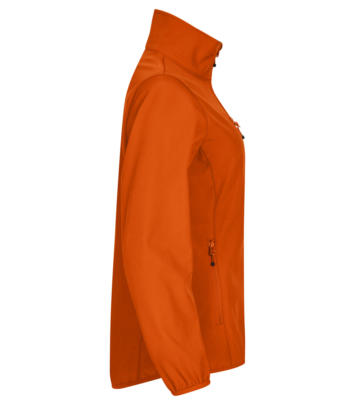 Clique Classic Softshell Jacket – dame – Blodoransje – høyre side