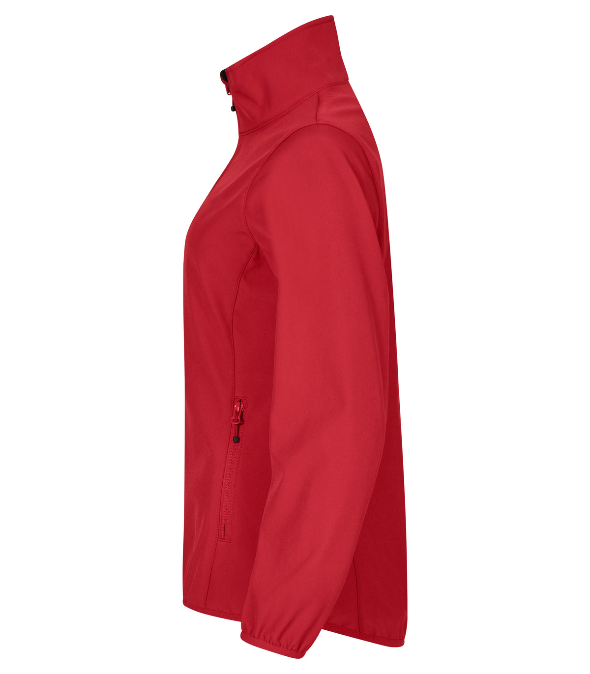Clique Classic Softshell Jacket – dame – Rød – venstre side