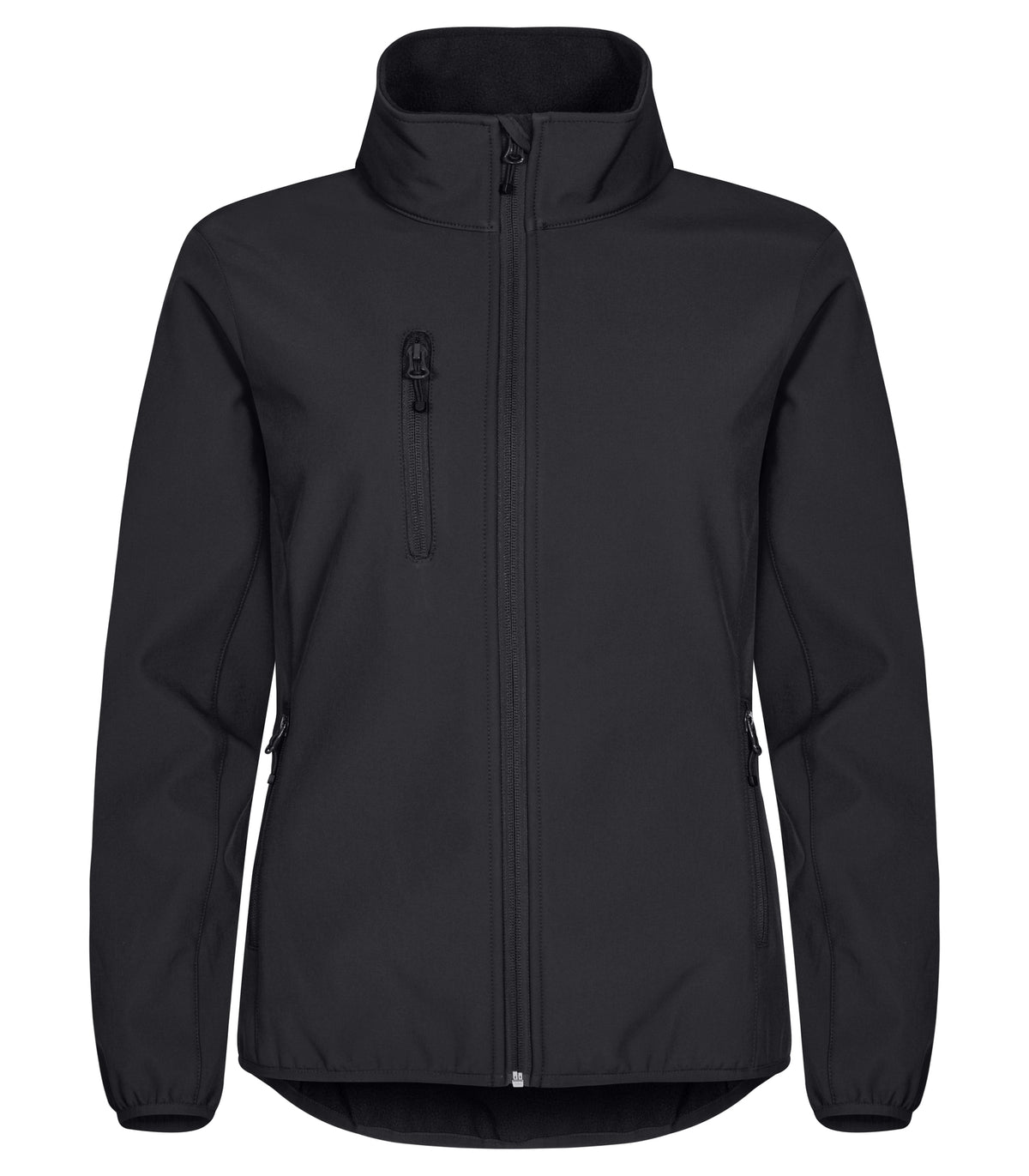 Clique Classic Softshell Jacket – dame – Svart – forside