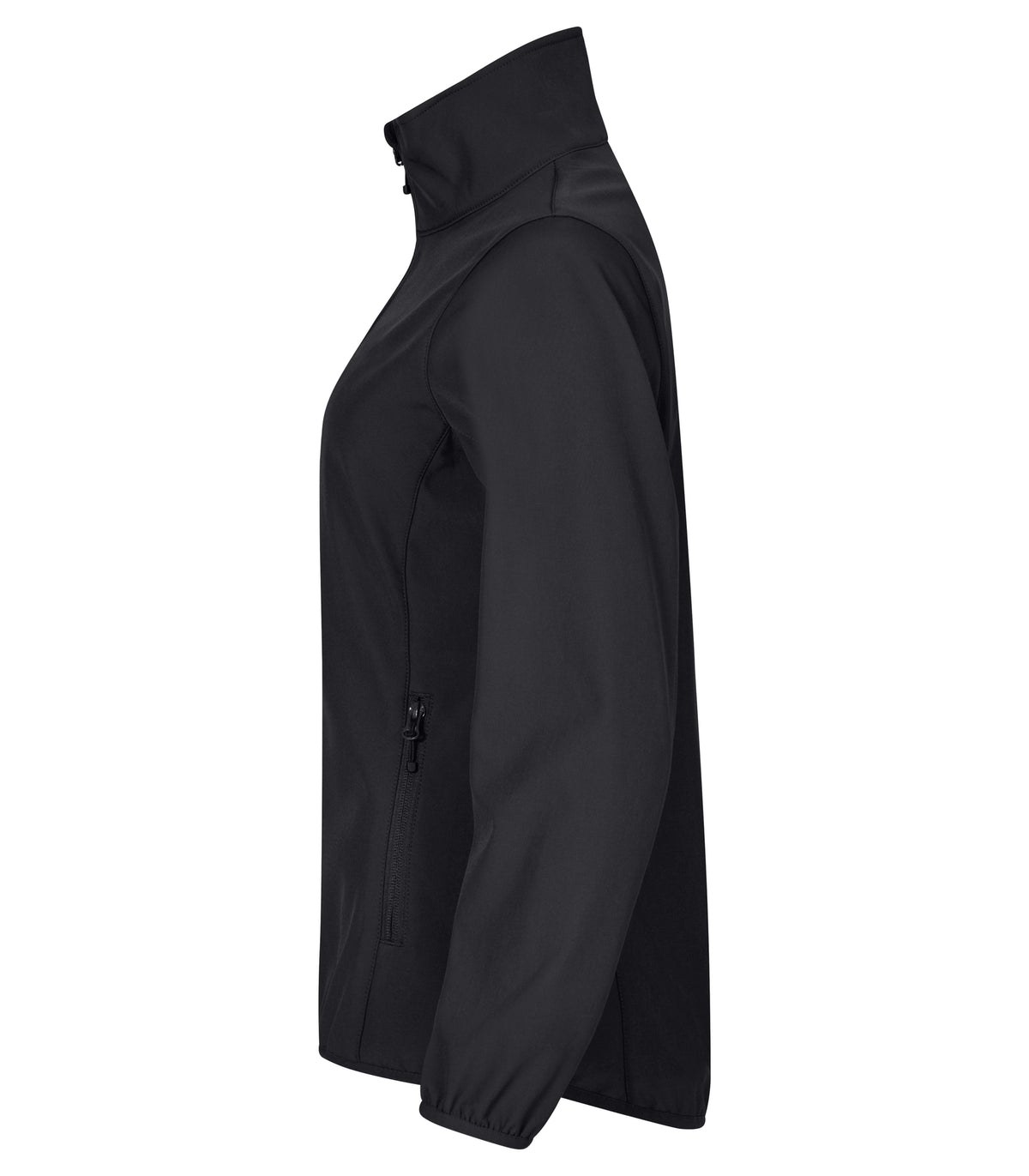 Clique Classic Softshell Jacket – dame – Svart – venstre side