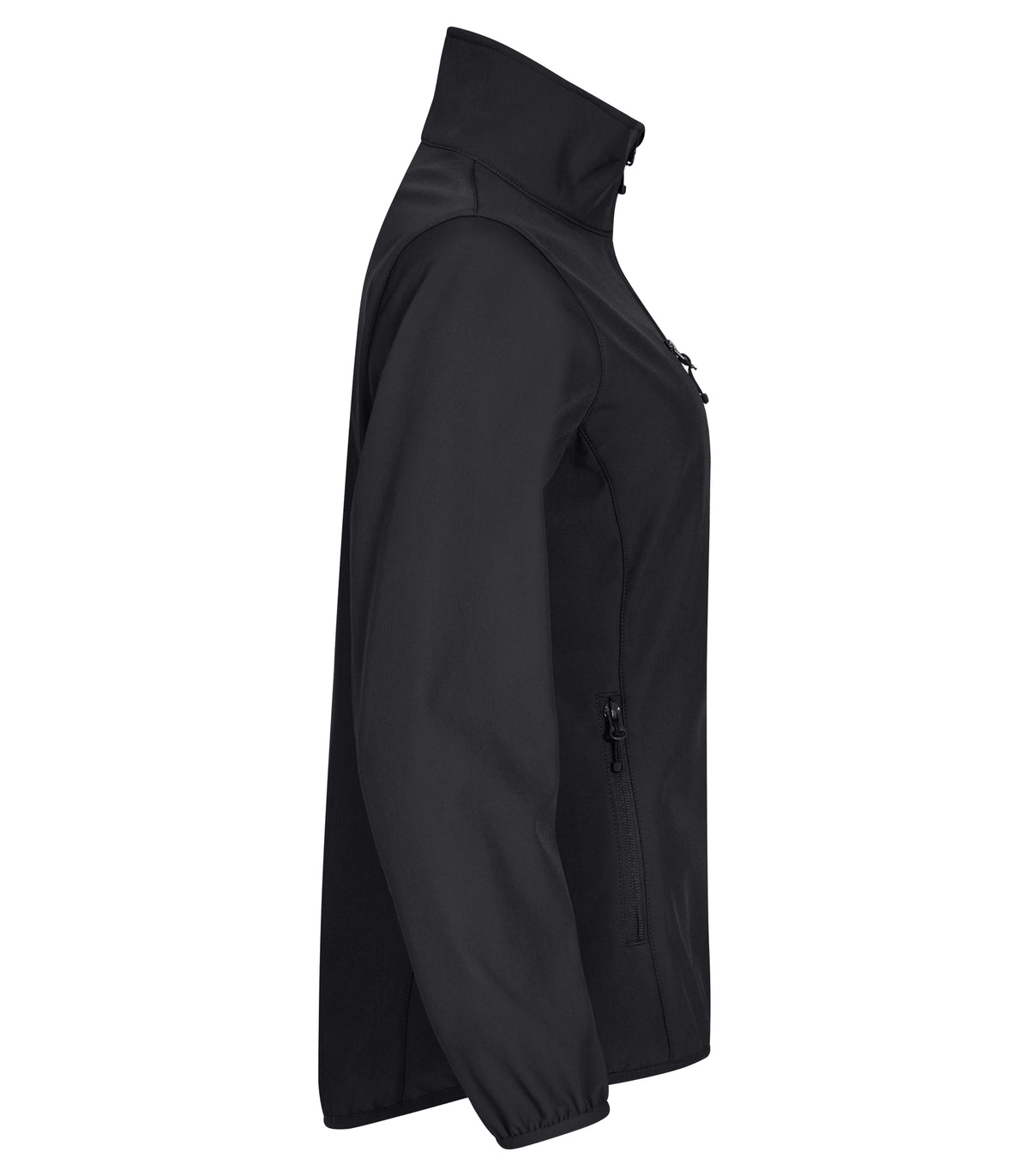 Clique Classic Softshell Jacket – dame – Svart – høyre side