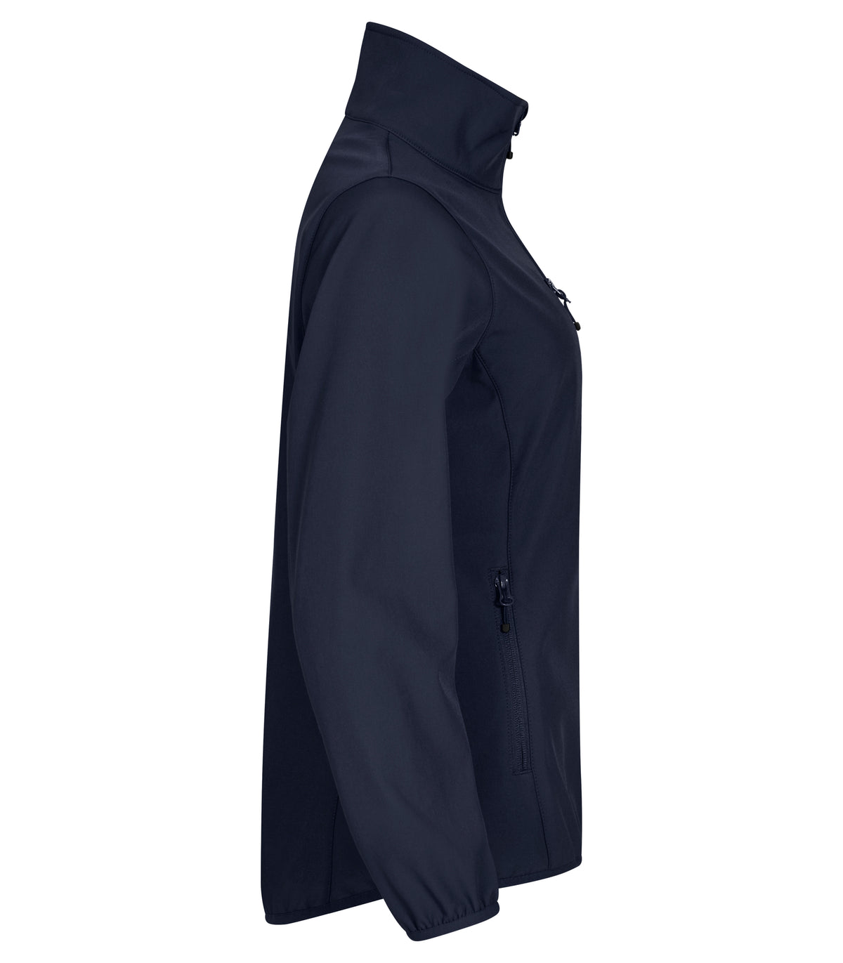 Clique Classic Softshell Jacket – dame – Mørk marineblå – høyre side