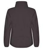 Clique Classic Softshell Jacket – dame – Mørk grå – bakside