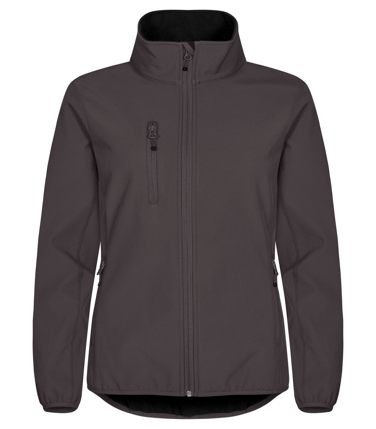 Clique Classic Softshell Jacket – dame – Mørk grå – forside