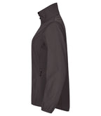 Clique Classic Softshell Jacket – dame – Mørk grå – venstre side