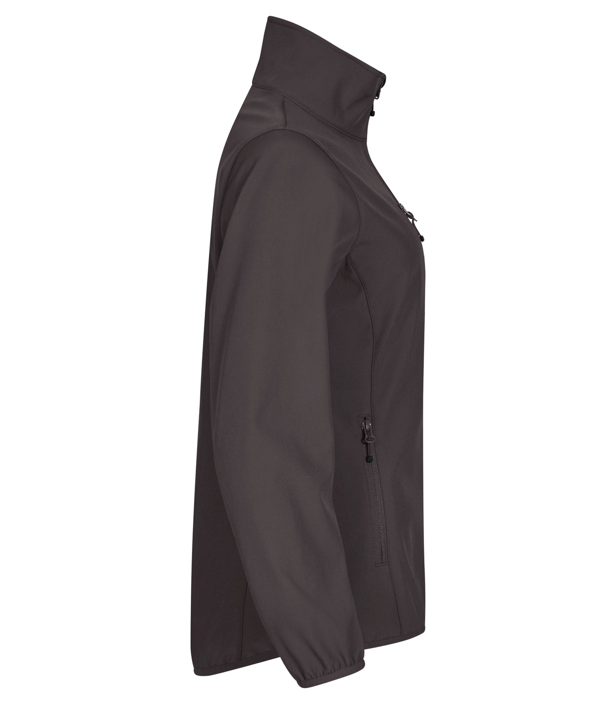 Clique Classic Softshell Jacket – dame – Mørk grå – høyre side