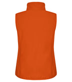 Clique Classic Softshell Vest – dame – Blodoransje – bakside