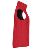 Clique Classic Softshell Vest – dame – Rød – høyre side