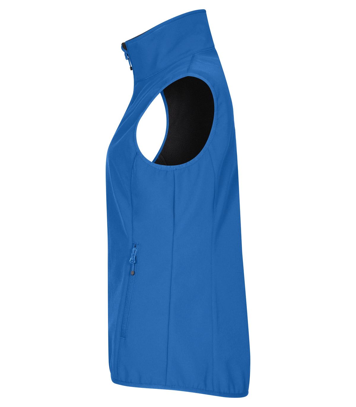 Clique Classic Softshell Vest – dame – Kongeblå – venstre side
