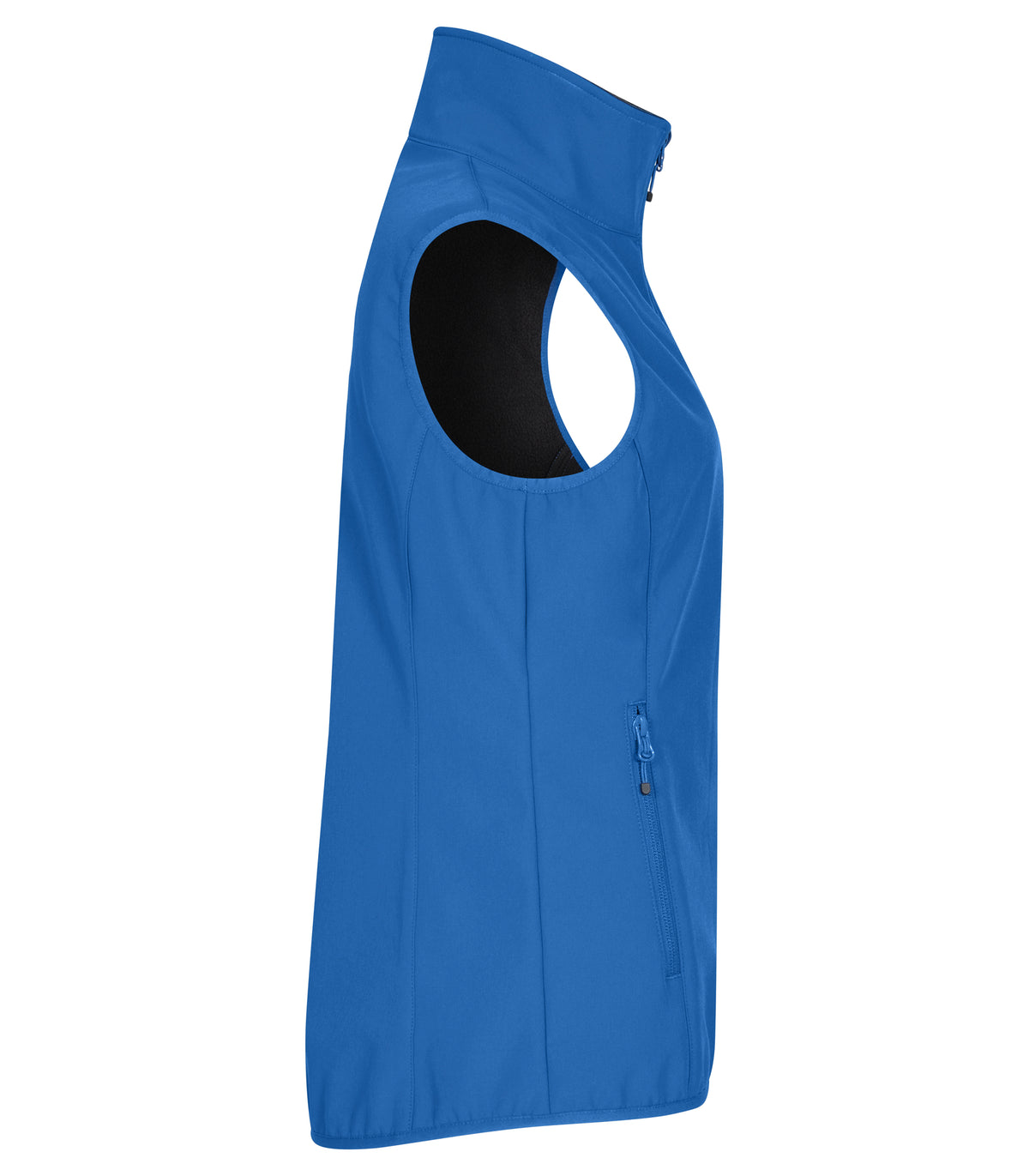 Clique Classic Softshell Vest – dame – Kongeblå – høyre side