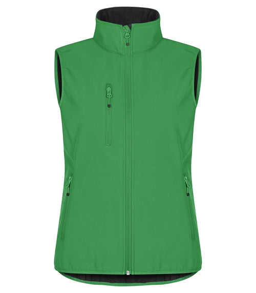 Clique Classic Softshell Vest – dame – Eplegrønn – forside