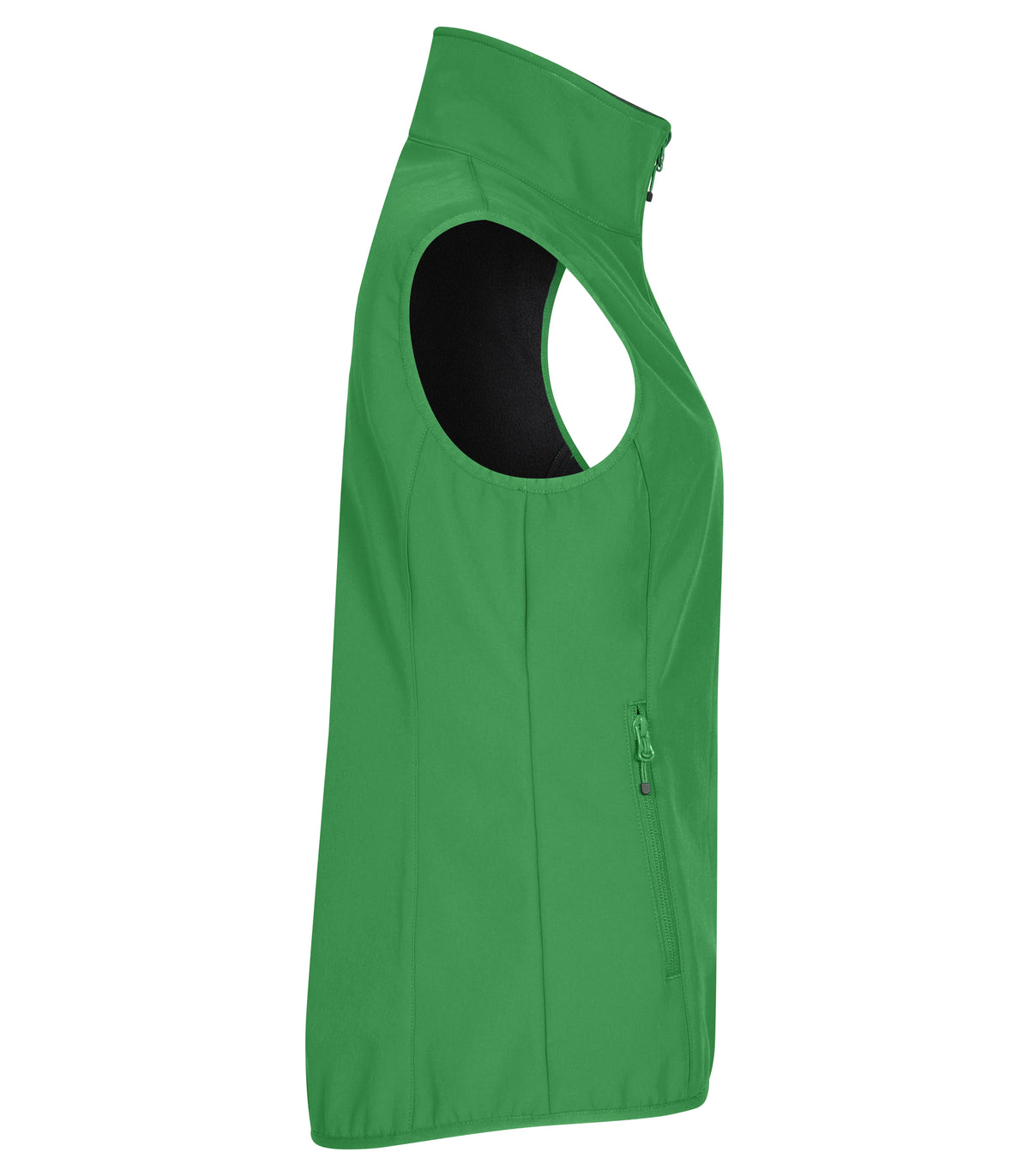 Clique Classic Softshell Vest – dame – Eplegrønn – høyre side