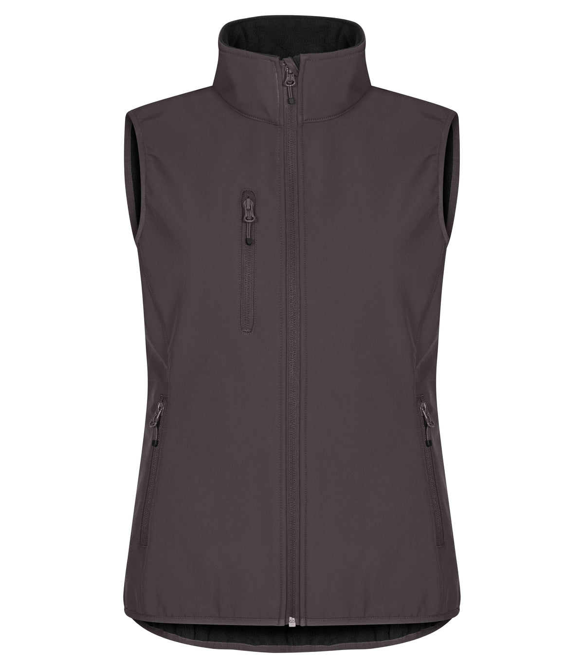 Clique Classic Softshell Vest – dame – Mørk grå – forside