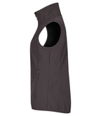 Clique Classic Softshell Vest – dame – Mørk grå – venstre side