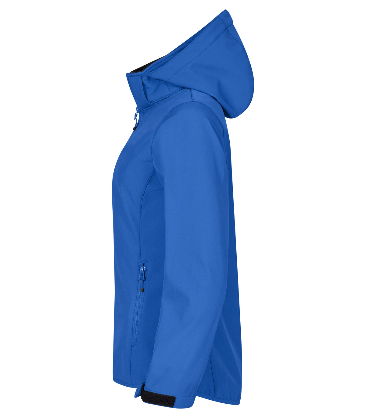 Clique Classic Softshell Hoody – dame – Kongeblå – venstre side