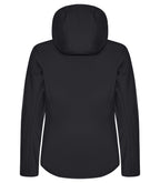 Clique Classic Softshell Hoody – dame – Svart – bakside