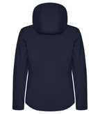 Clique Classic Softshell Hoody – dame – Mørk marineblå – bakside